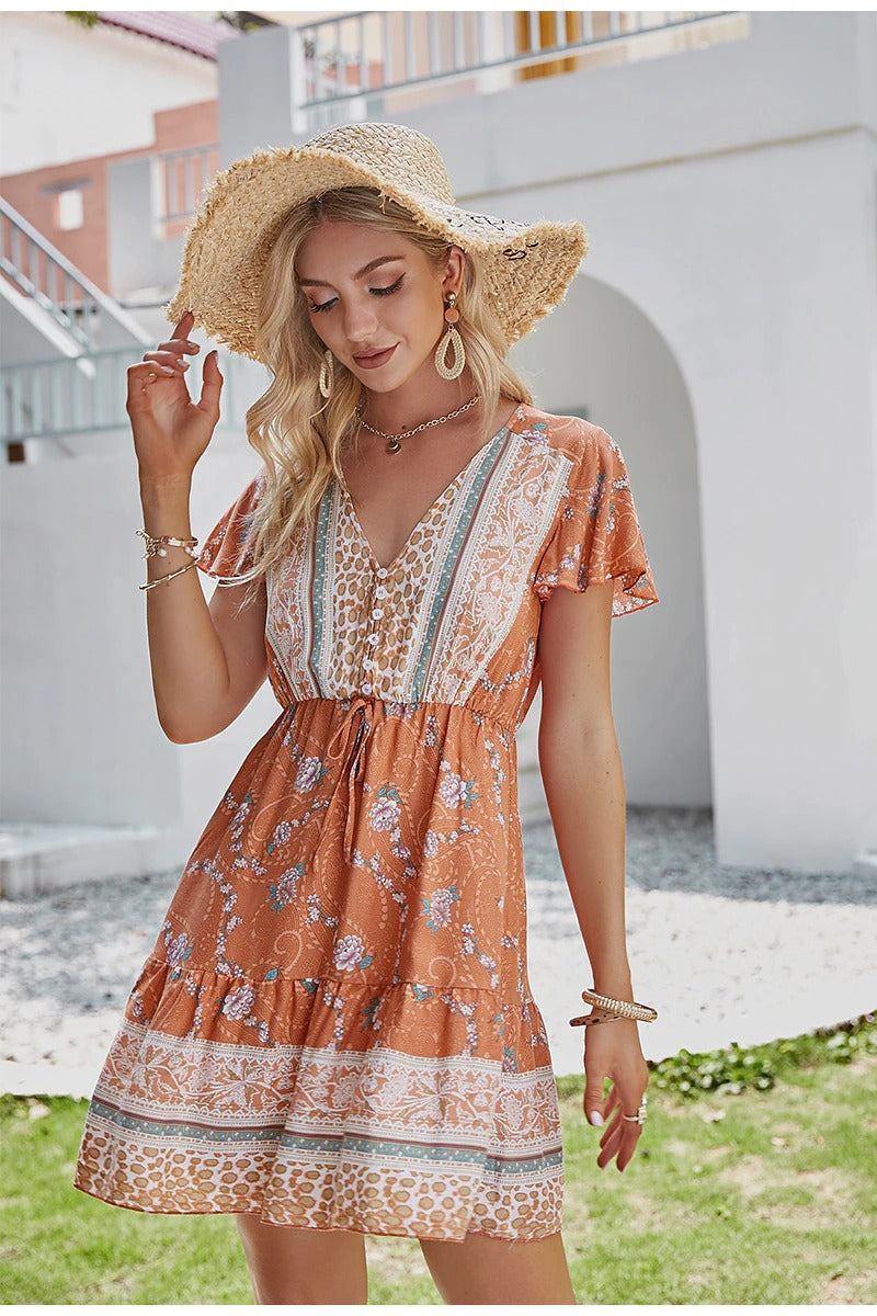 Vestido Vintage Estilo Bohemio