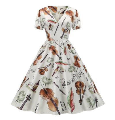 Vestido De Columpio Vintage