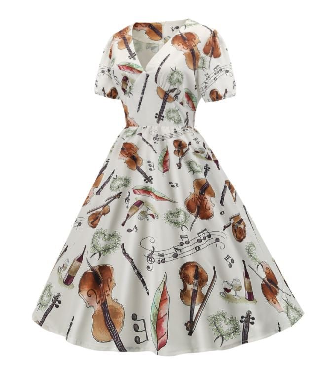 Vestido De Columpio Vintage