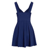 Vestido Largo Azul Marino Vintage