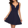 Vestido Largo Azul Marino Vintage