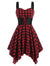 Vestido Vintage De Talle Alto A Cuadros
