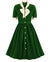 Vestido Vintage Verde De Talle Alto