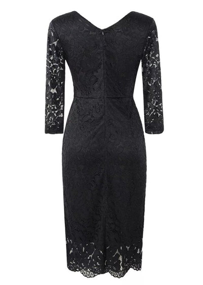 Vestido Vintage De Sastre Negro
