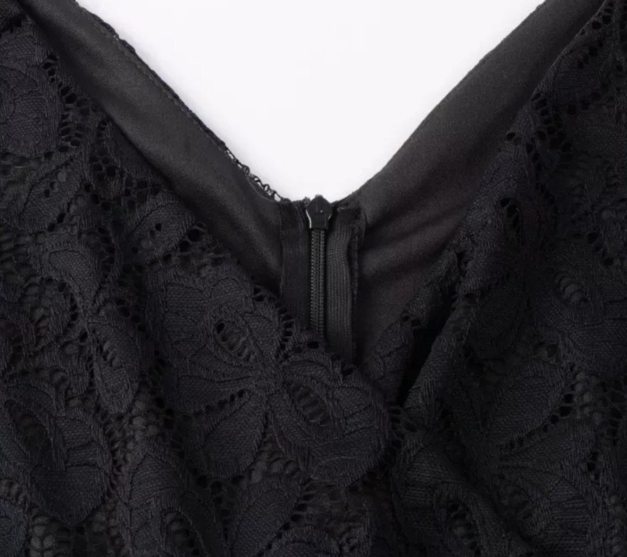 Vestido Vintage De Sastre Negro