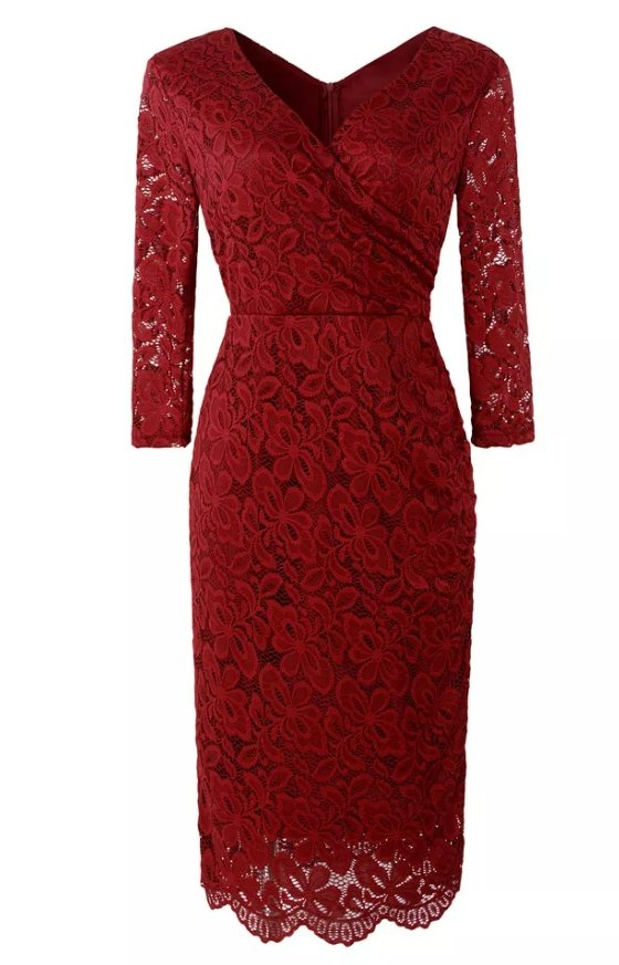 Vestido Vintage Traje Rojo