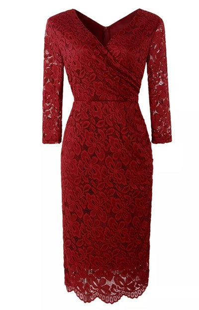 Vestido Vintage Traje Rojo