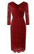 Vestido Vintage Traje Rojo