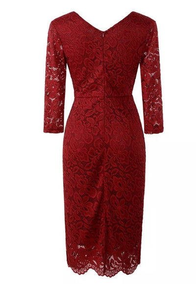 Vestido Vintage Traje Rojo