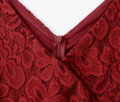 Vestido Vintage Traje Rojo