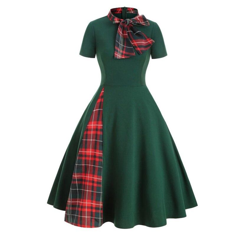 Vestido Vintage Tartán Verde