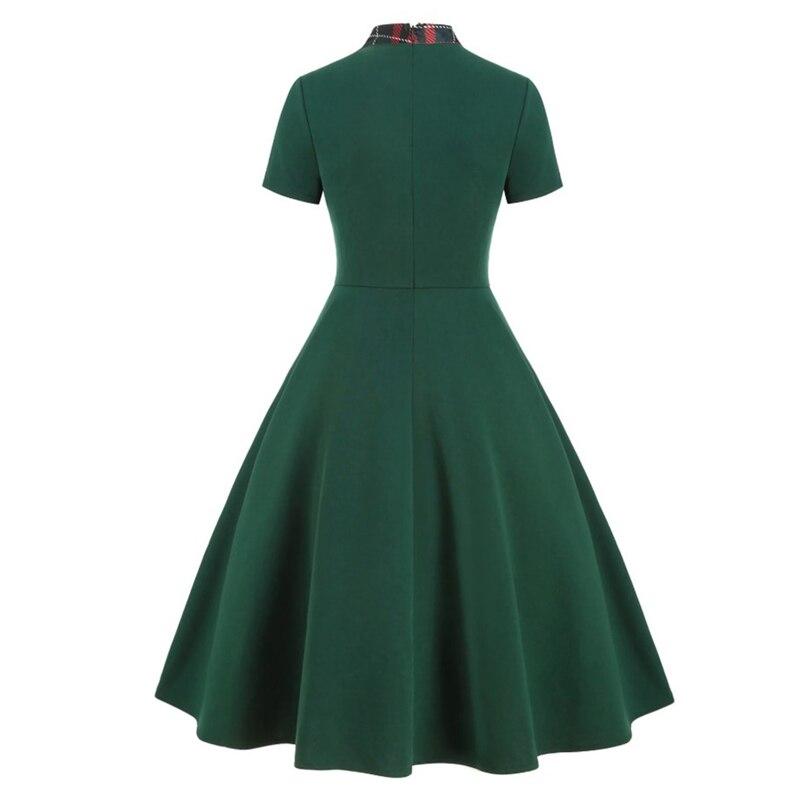 Vestido Vintage Tartán Verde