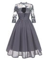 Vestido Vintage De Moda Gris