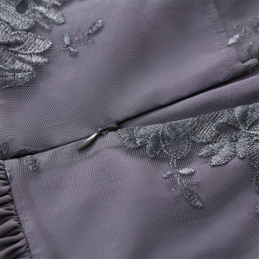 Vestido Vintage De Moda Gris