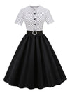 Vestido Vintage De Moda Negro