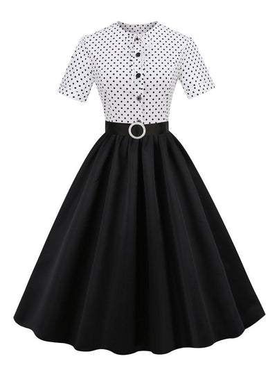 Vestido Vintage De Moda Negro