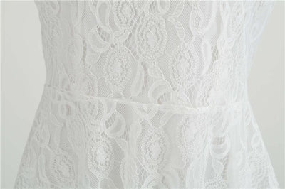 Vestido Trapecio Vintage Blanco