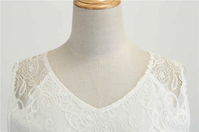 Vestido Trapecio Vintage Blanco