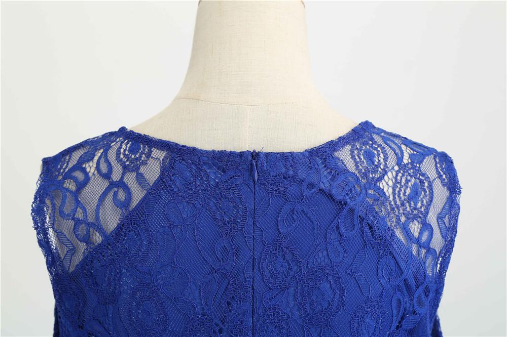 Vestido Trapecio Vintage Azul