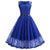 Vestido Trapecio Vintage Azul