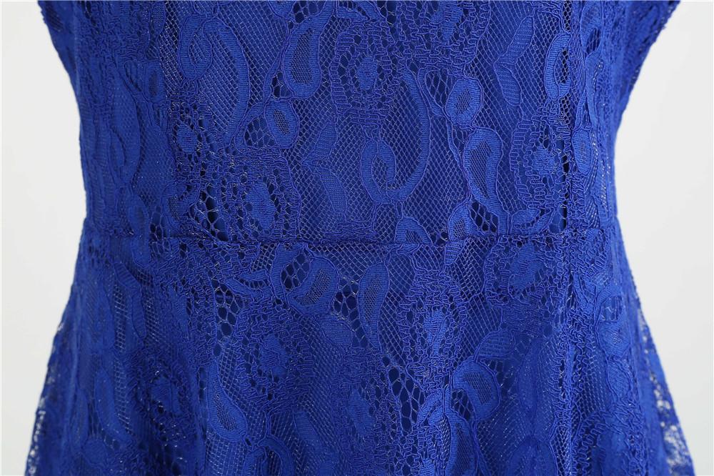 Vestido Trapecio Vintage Azul