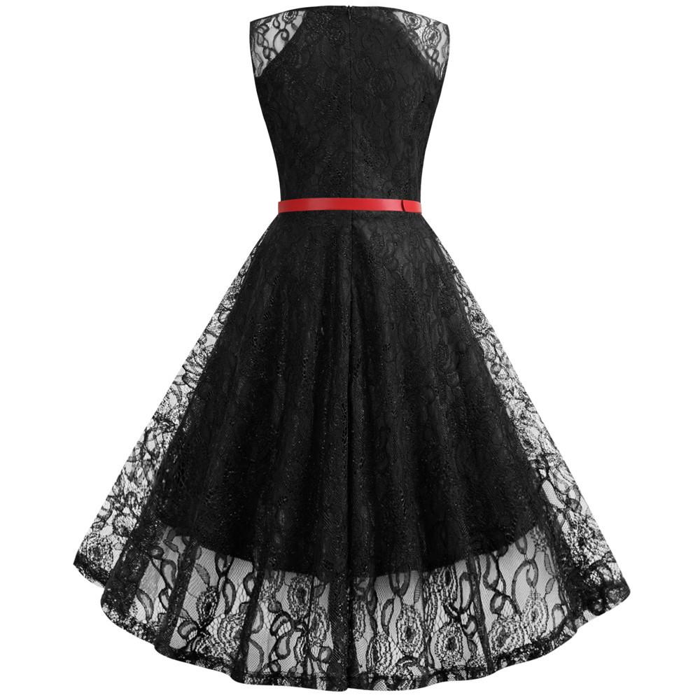 Vestido Trapecio Vintage Negro