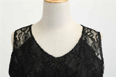 Vestido Trapecio Vintage Negro