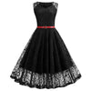 Vestido Trapecio Vintage Negro
