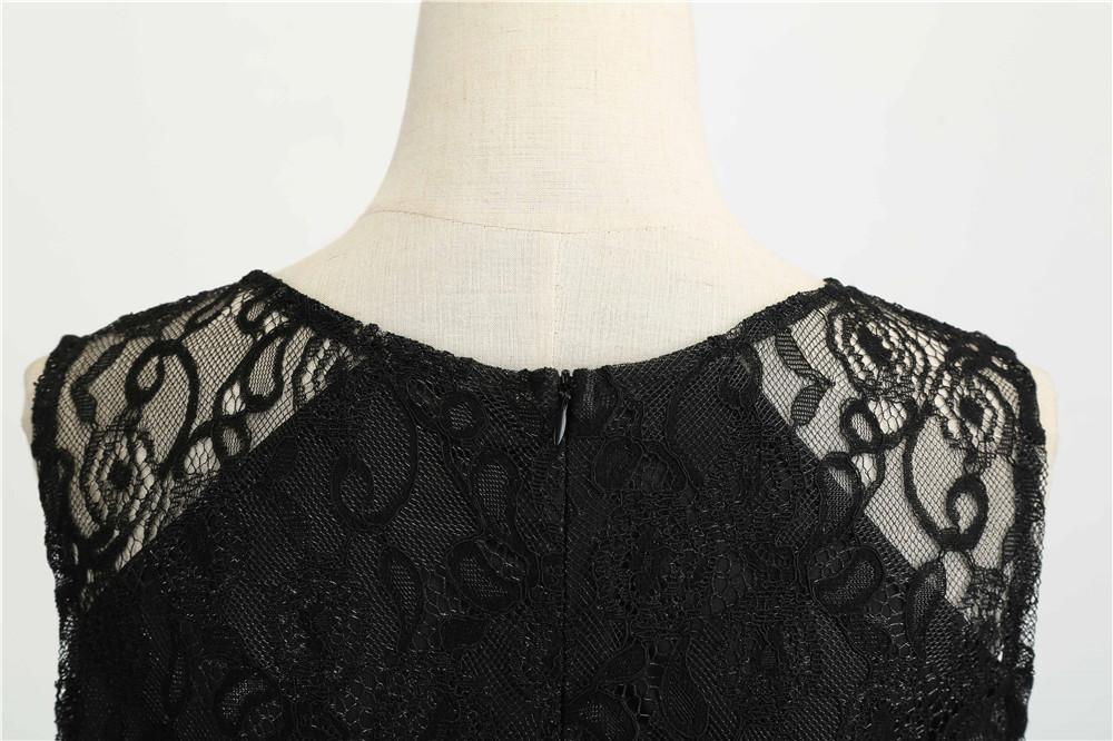 Vestido Trapecio Vintage Negro