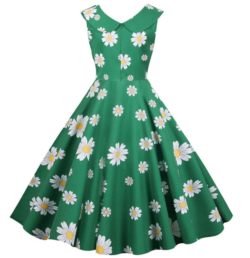 Vestido Vintage 50s Verde