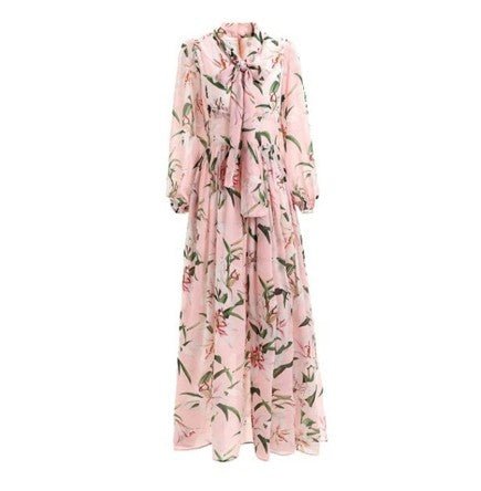 Vestido Largo Vintage Rosa Viejo