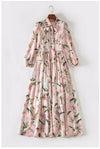 Vestido Largo Vintage Rosa Viejo