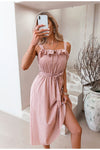 Vestido Vintage Rosa Empolvado