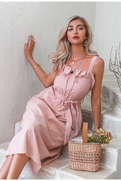 Vestido Vintage Rosa Empolvado