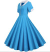 Vestido Vintage 50s Azul Cielo