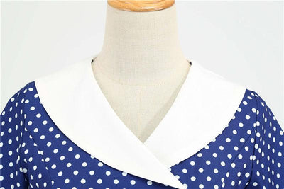 Vestido Azul Glamoroso De Los Años 50