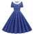 Vestido Azul Glamoroso De Los Años 50