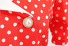 Vestido Años 50 Rojo Y Blanco