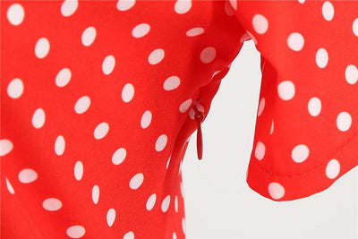 Vestido Años 50 Rojo Y Blanco