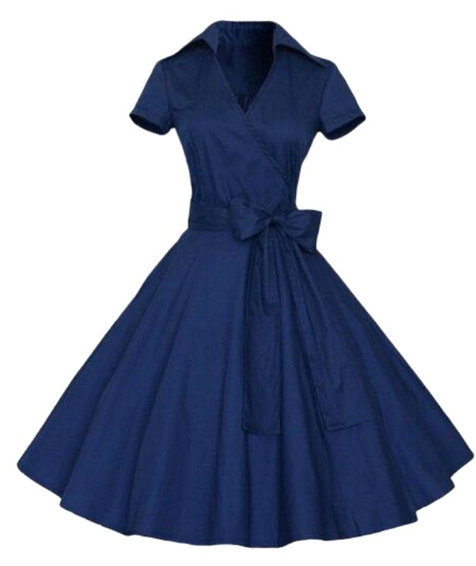 Vestido Vintage 50s Azul
