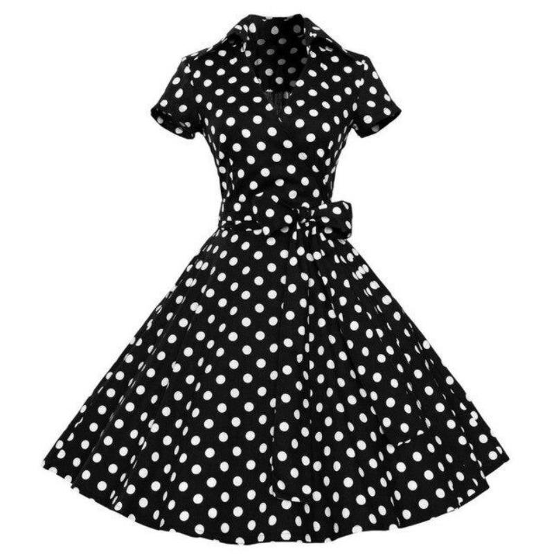 Vestido Vintage 50s Negro