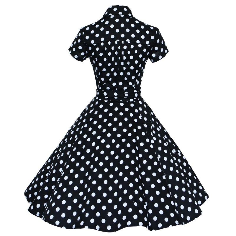 Vestido Vintage 50s Negro