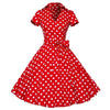 Vestido Vintage 50s Rojo