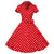 Vestido Vintage 50s Rojo