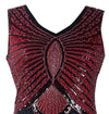 Vestido Burdeos Art Déco Vintage De Los Años 20