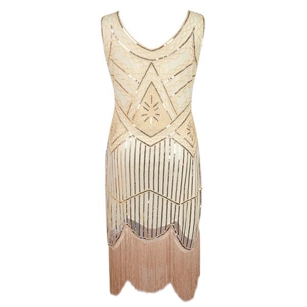Vestido Vintage 1920s Beige