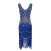 Vestido Vintage Años 20 Azul