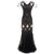 Vestido Vintage 1920s Charleston Negro