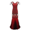 Vestido Charleston Vintage Años 20 Rojo