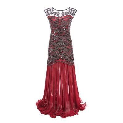 Vestido Flapper Vintage 1920s Rojo